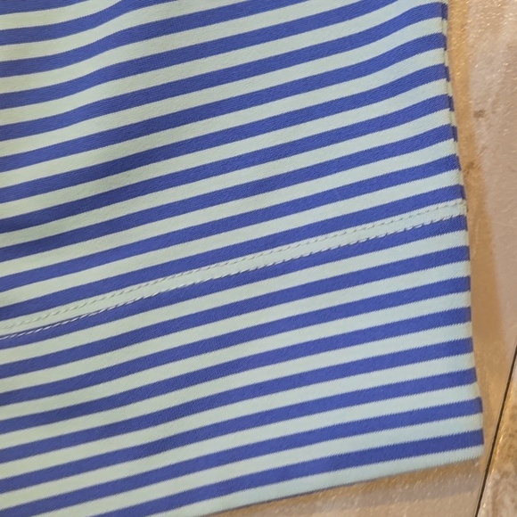 New Vineyard Vines UPF Striped Crystal Blue Margo Shirt Dress - Picture 2 of 11